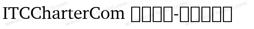 ITCCharterCom 字体下载字体转换